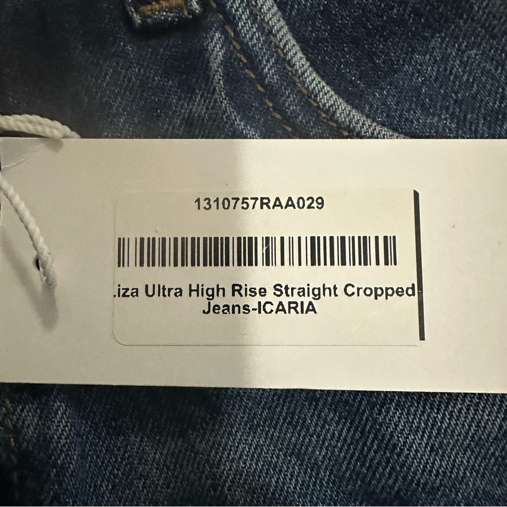 NWT/Reformation Liza Ultra High Rise Straight Cropped Jeans/Size: 29 - Picture 12 of 16